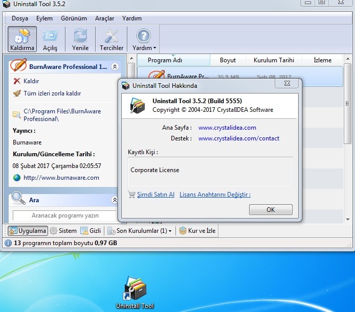 Uninstall tool 3.7 ключ