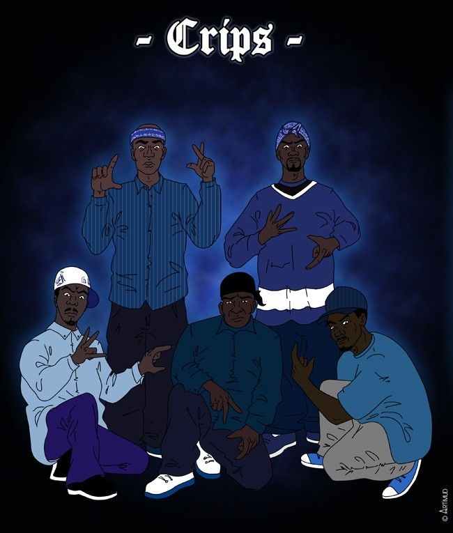 Keep calm and fuck the crips poster