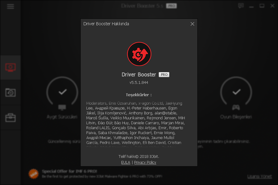 IObit Driver Booster Pro 5.5.1.844 | Katılımsız