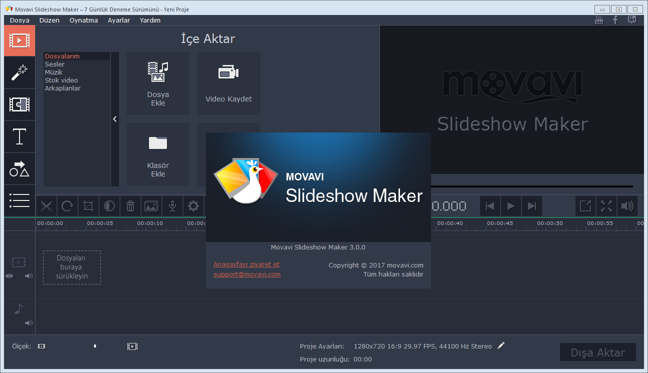 Movavi Slideshow Maker 3.0.0 | Katılımsız