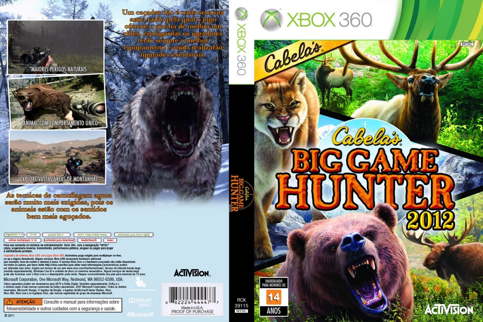 Cabela S Big Game Hunter 2012 Xbox 360 Oyun Indir Mega Full Iso