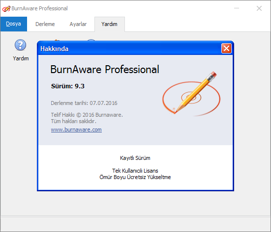 BurnAware Professional 9.3 | Katılımsız