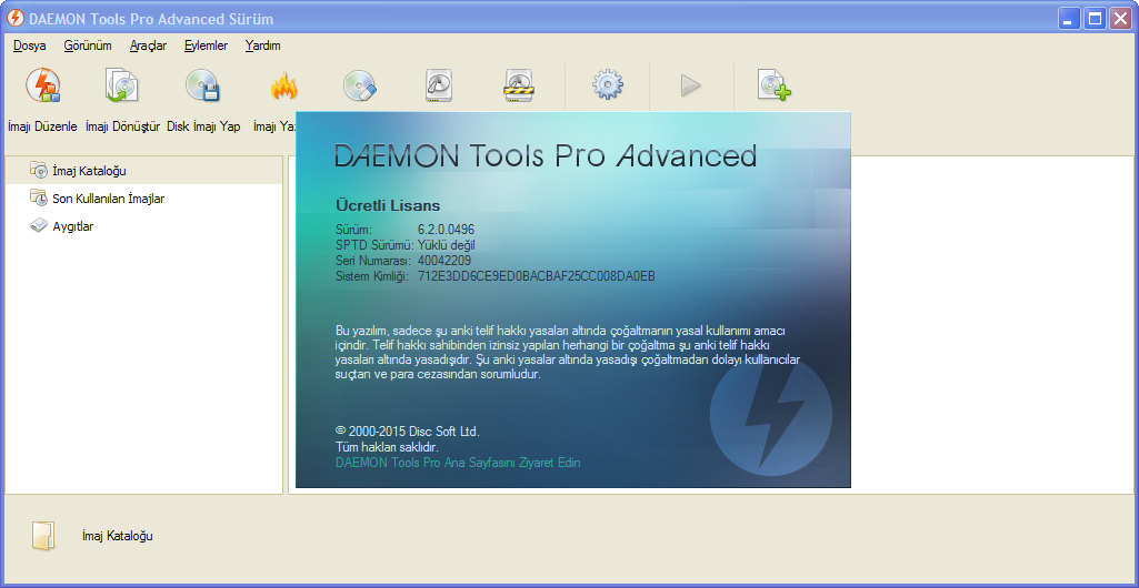 DAEMON Tools Pro Advanced 6.2.0.0496 Final | Katılımsız