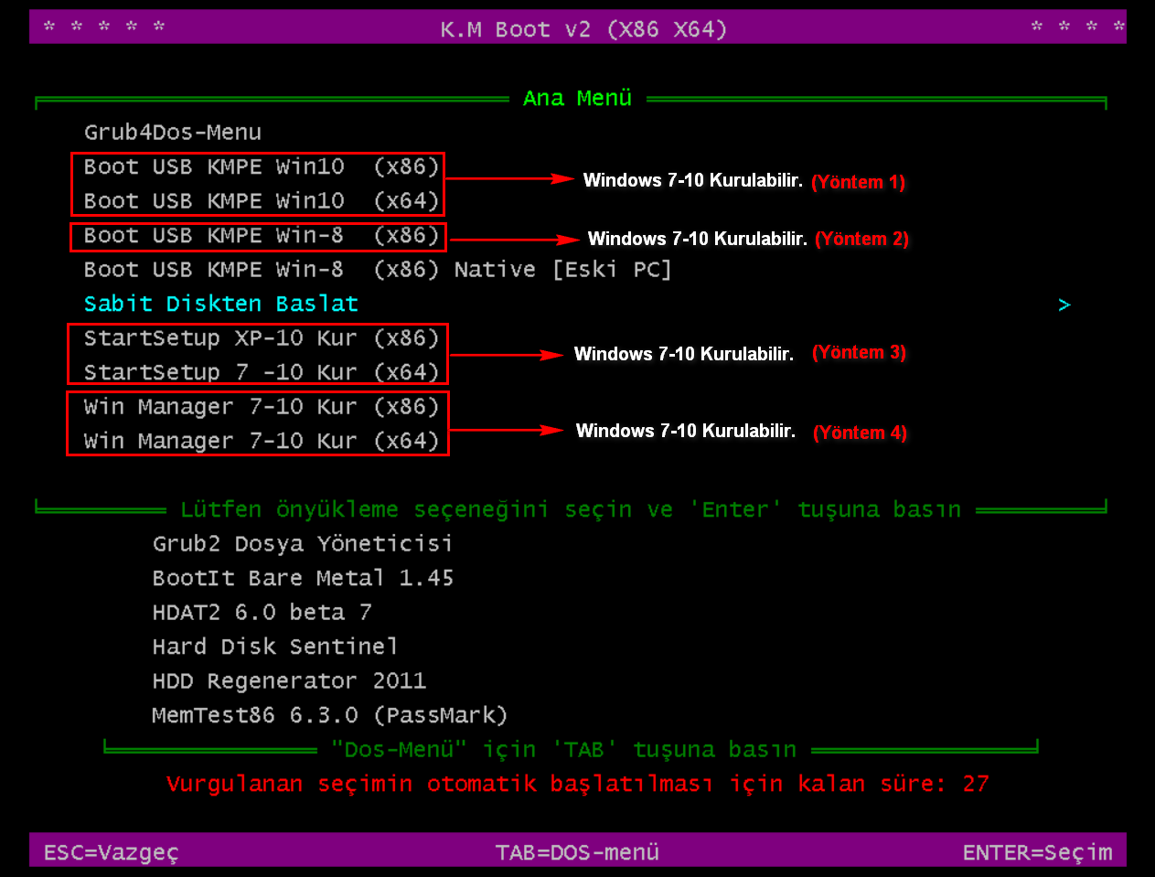 Km Boot & Pe V2 (x86/x64) 2018 - Page 13 - MultiBoot Sistemler - TNC-TR