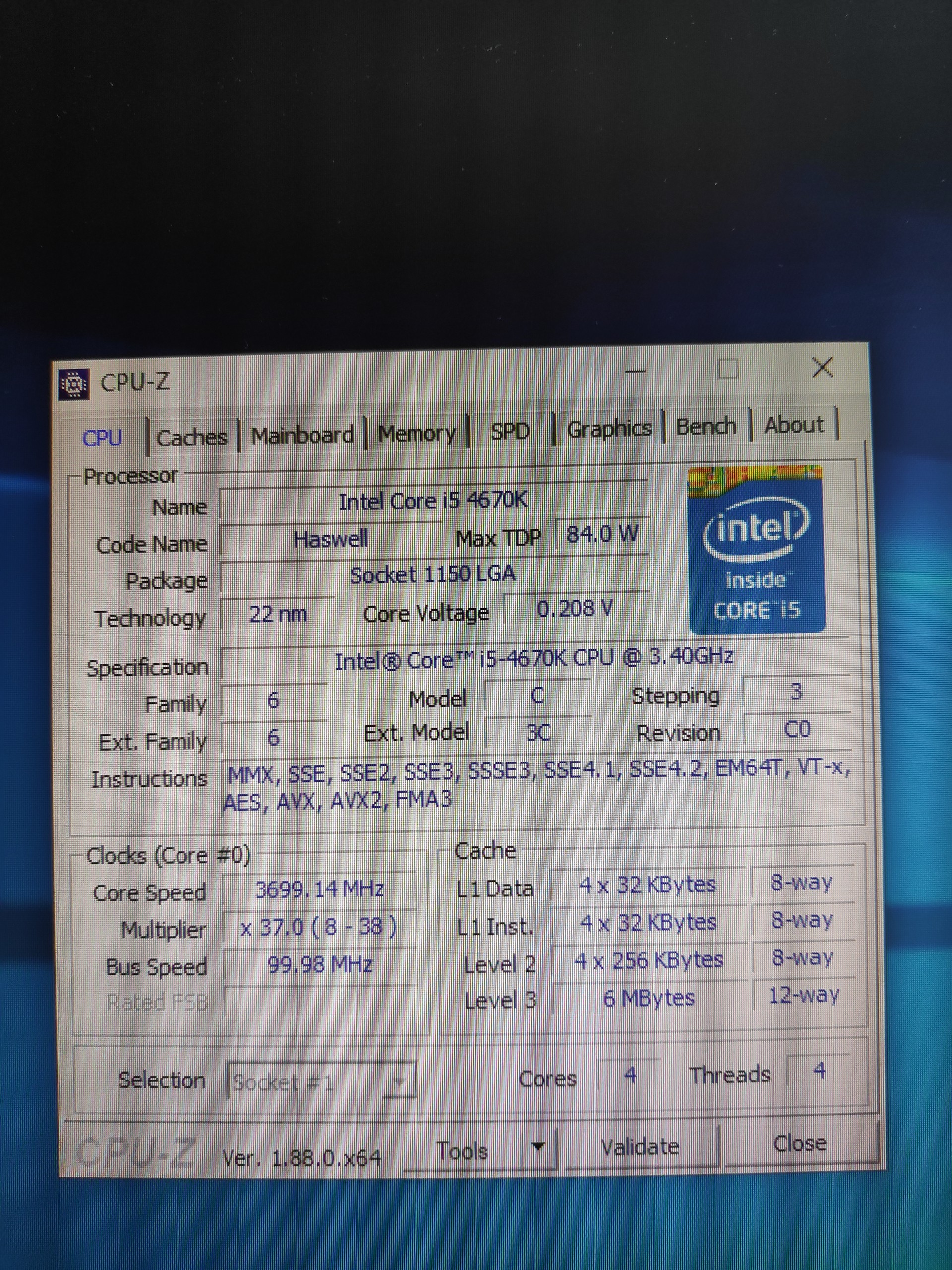 (SATILDI) Intel Core i5 4670k // MSI Z87-G45 Anakart // Gskill RipjawsX 2133mhz 8GB