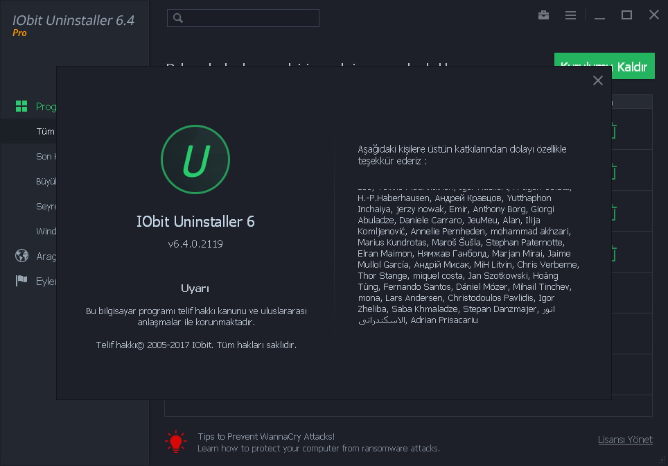 IObit Uninstaller Pro 6.4.0.2119 | Katılımsız