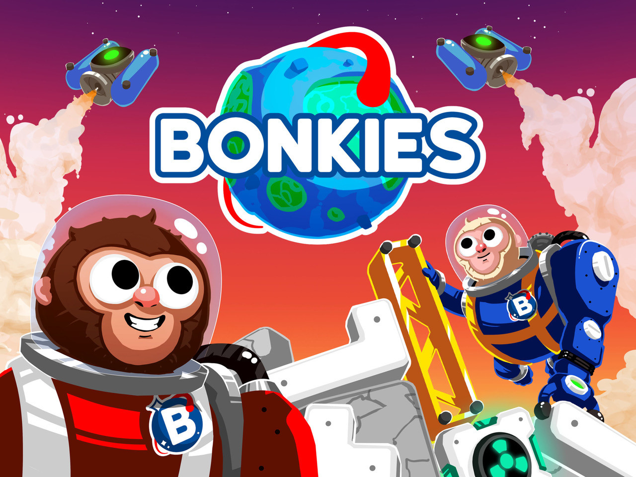 #Bonkies, ein lustiges Couch-Koop Partyspiel mit einer Prise Bauwesen, ist für Xbox One-, PS4, Nintendo Switch- und PC-Spieler (via Steam und GOG) verfügbar!