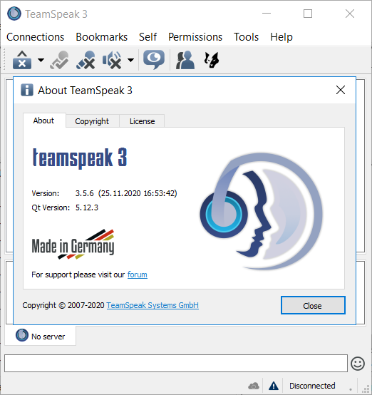 TeamSpeak Client 3.5.6 | Katılımsız