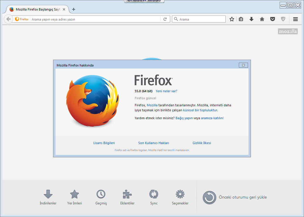 Mozilla Firefox 56.0.1 Final | EN-TR | Katılımsız