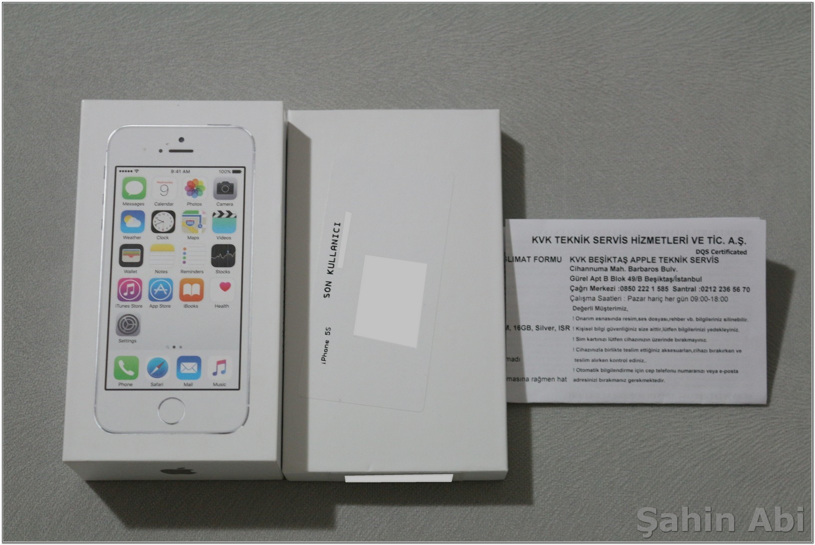 ---SATILDI---SIFIR iPhone 5S 16GB Gümüş Gri (Faturalı,Garantili,Kutusunda)