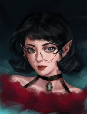 Librarian Female Elf Minecraft Skin