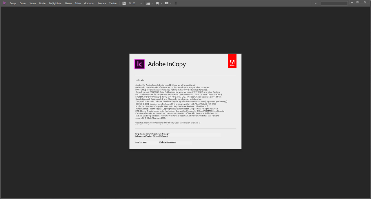 Adobe InCopy CC 2019 14.0.2 (x64) | Katılımsız