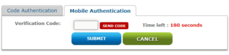 Auth command. Send authentification code Design. Send authentification code.