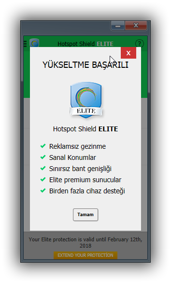 Hotspot Shield VPN 4.20 Elite Edition | Katılımsız