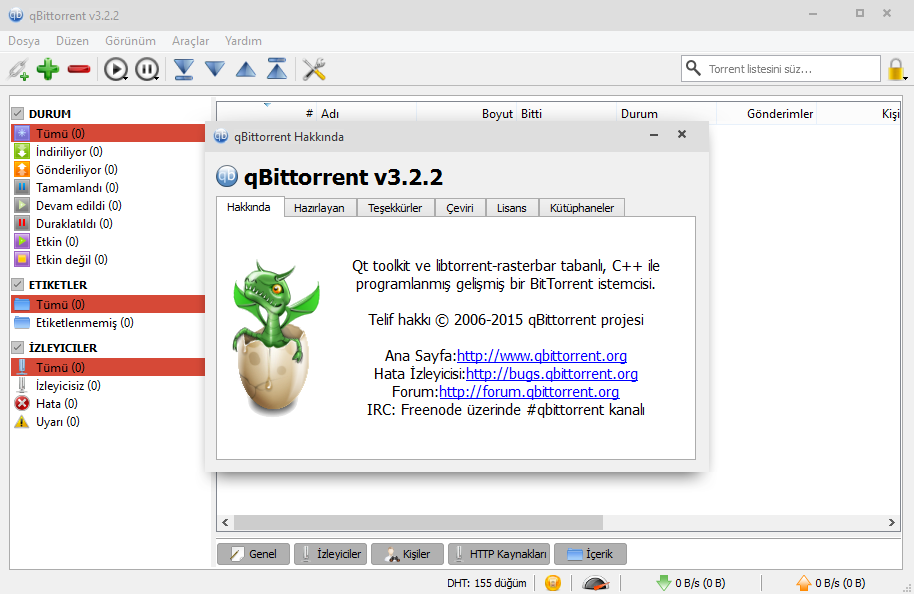 qBittorrent 3.2.2 Final | Katılımsız