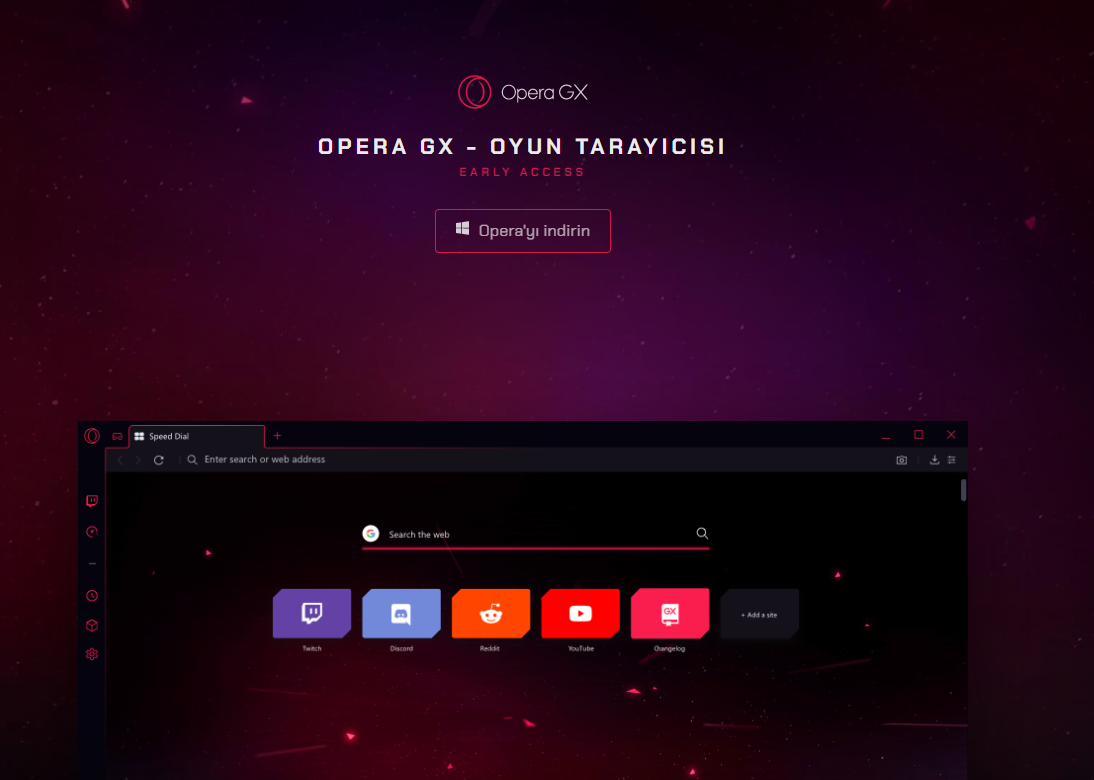 Opera GX 99.0.4788.75 instal