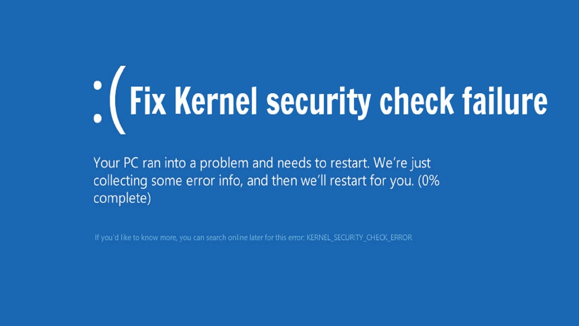 Kernel security check. Kernel Security check failure. Kernel Security check failure Windows 10. Синий экран Kernel Security check failure. Windows 10 Kernel ошибка.