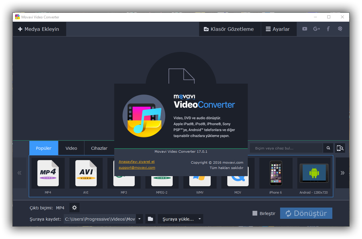 Movavi Video Converter 17.0.2 | Katılımsız