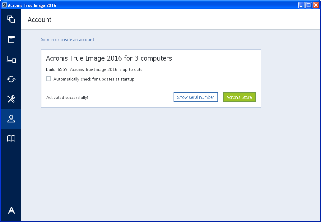 Acronis True Image 2016 19.0 Build 6559 | Katılımsız