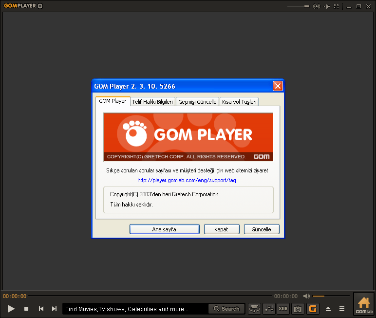 GOM Player 2.3.10.5266 Final | Katılımsız