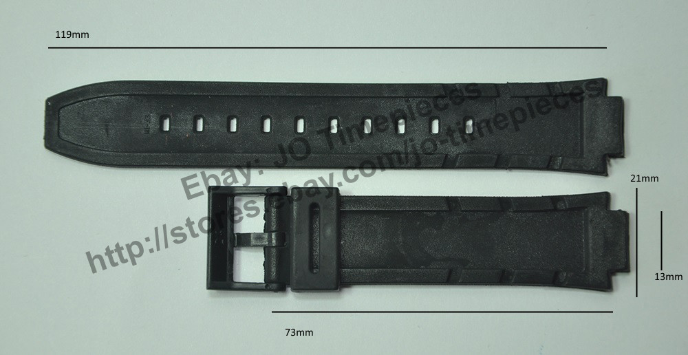 CASIO Band 13 mm / 21 mm EF-111-1A/7A/9A / EF111 Replacement Watch Band