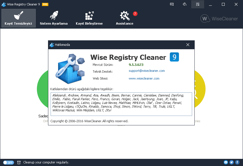 Wise Registry Cleaner Pro 9.53 Build 623 | Katılımsız