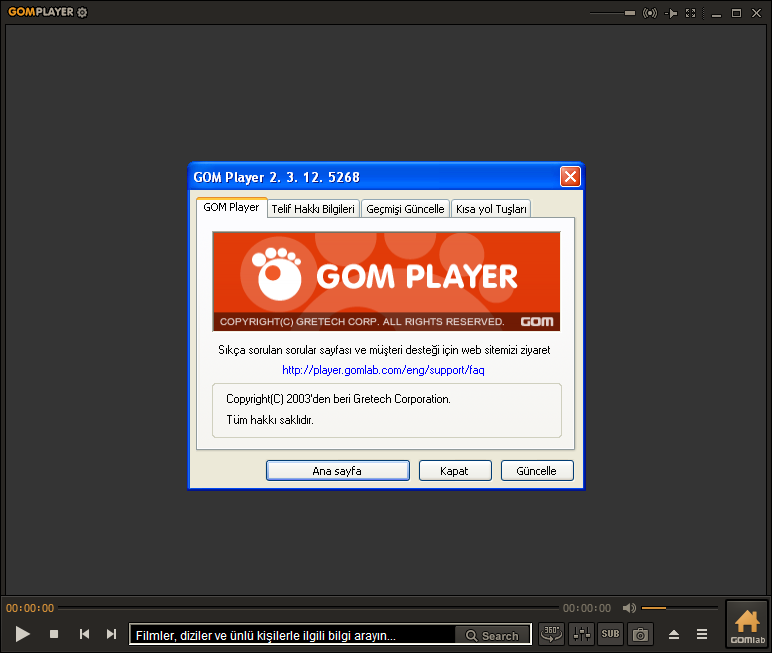 GOM Player 2.3.12.5268 Final | Katılımsız