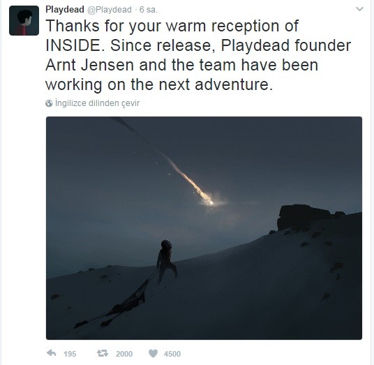 Limbo ve Inside Yapımcılarından Yeni Oyun!