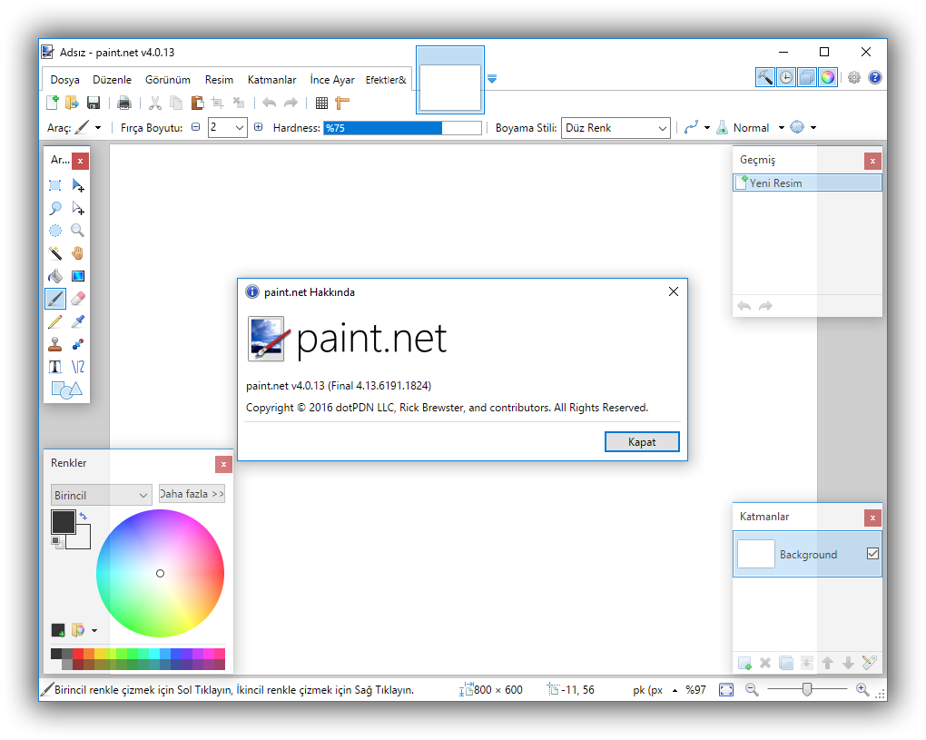 Paint.NET 4.0.13 Final | Katılımsız