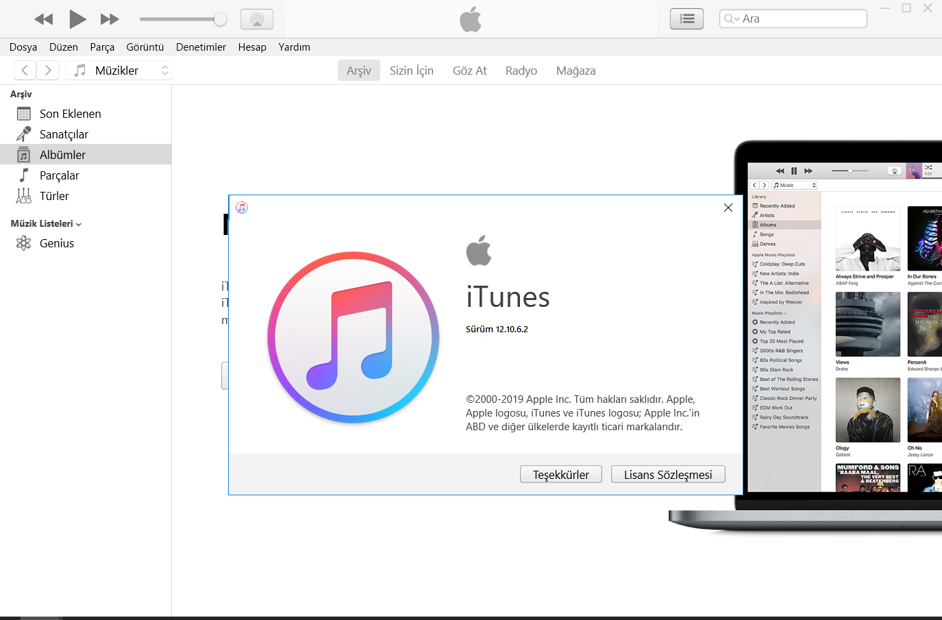 iTunes 12.10.6.2 | Katılımsız