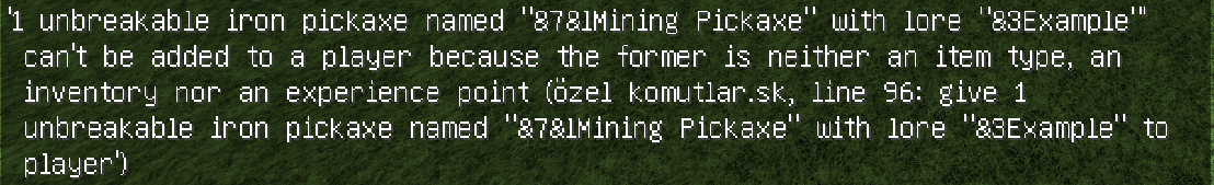 Solved - Set Tool Unbreakable | skUnity Forums