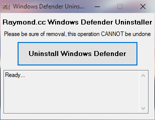 Windows Defender Uninstaller 1.2.0.0