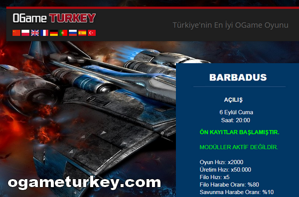 OGame Turkey - Barbadus Evreni Açılıyor!