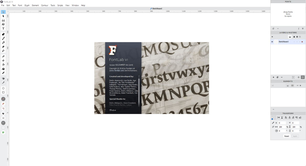 FontLab VI 6.1.3.7016 Beta | Full