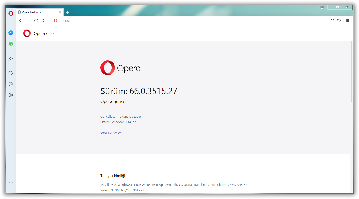 Opera 66.0.3515.27 Final | Katılımsız