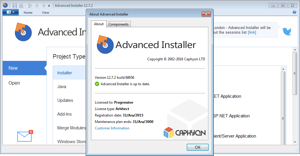 Advanced Installer Architect 12.7.2.68656 | Katılımsız