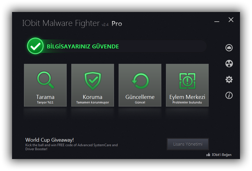 IObit Malware Fighter Pro 2.4.1.16 DC 27.06.2014 TR | Full Programlar