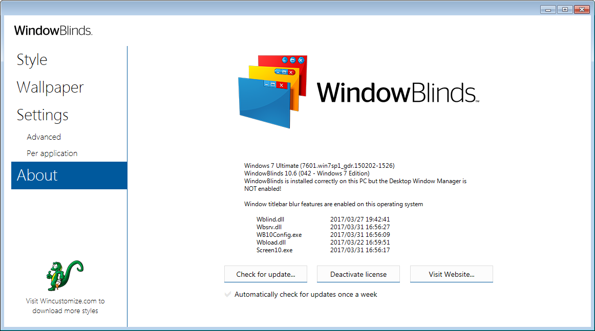 Stardock WindowBlinds 10.62 | Katılımsız