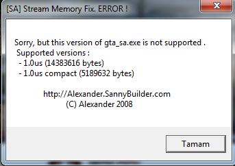 ГТА са Stream Memory Fix. Version not supported. Стрим Мемори на ГТА 4. Streamer mem regret. Fix error message