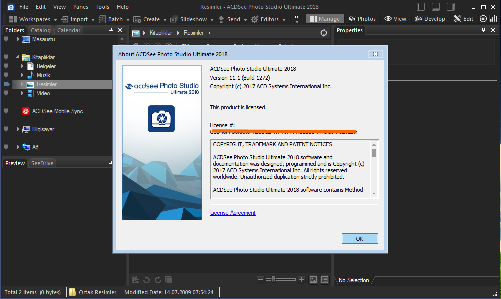 ACDSee Photo Studio Ultimate 2018 11.1 Build 1272 (x64) | Katılımsız