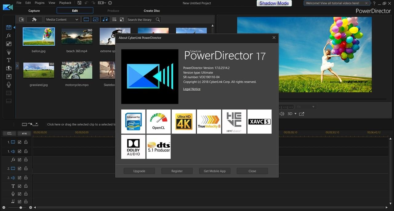 CyberLink: PowerDirector Ultimate 18.0.2028.0 | Full