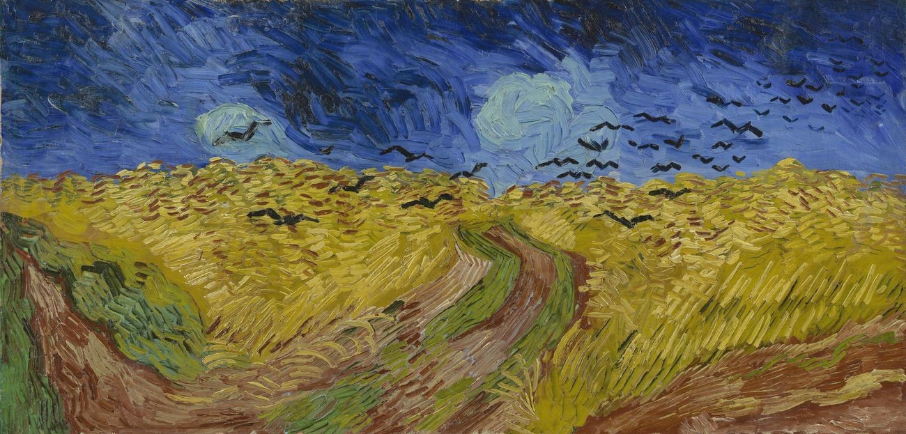 wheatfield with crows