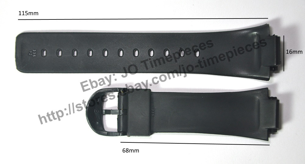 16mmm watch band / strap compatible for Casio AW36-1E1V , AW-36