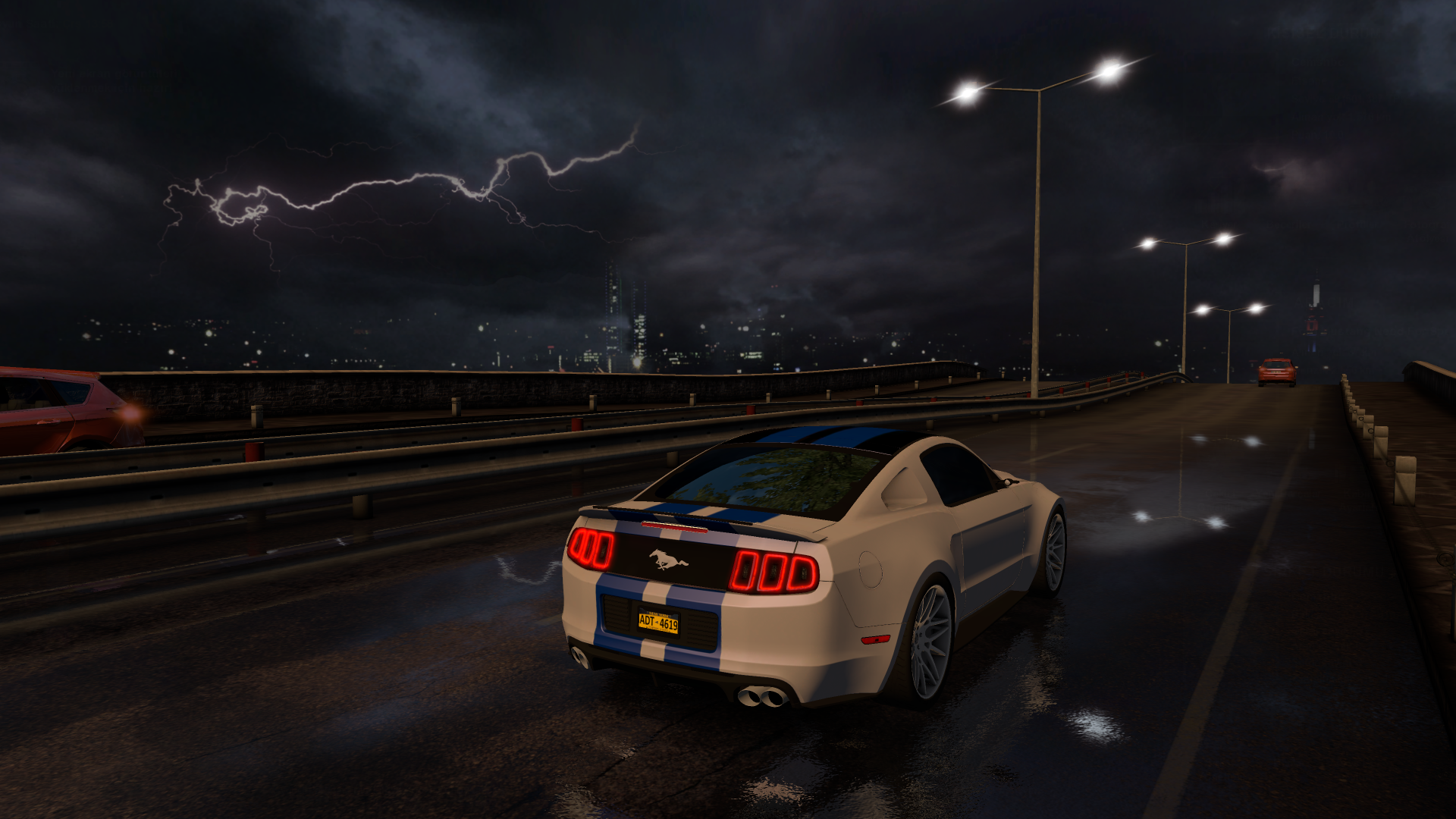 Ford Mustang gt 500 Police NFS