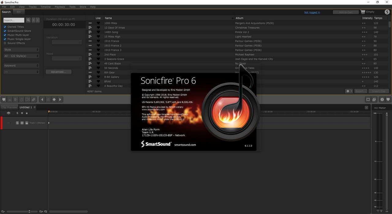 SmartSound SonicFire Pro 6.1.1.0 | Full