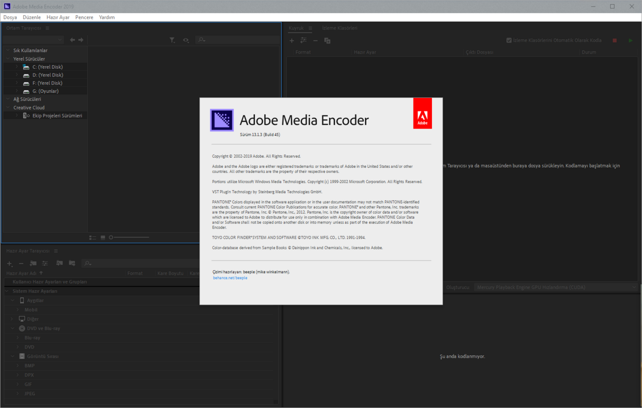 Adobe Media Encoder CC 2019 13.1.3 (x64) | Katılımsız