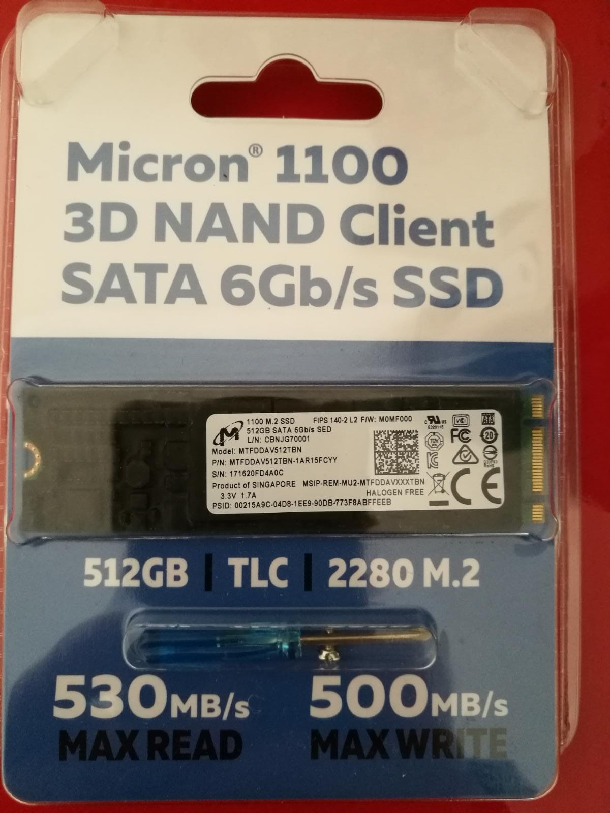 Micron 512gb 2200. Micron 1100.