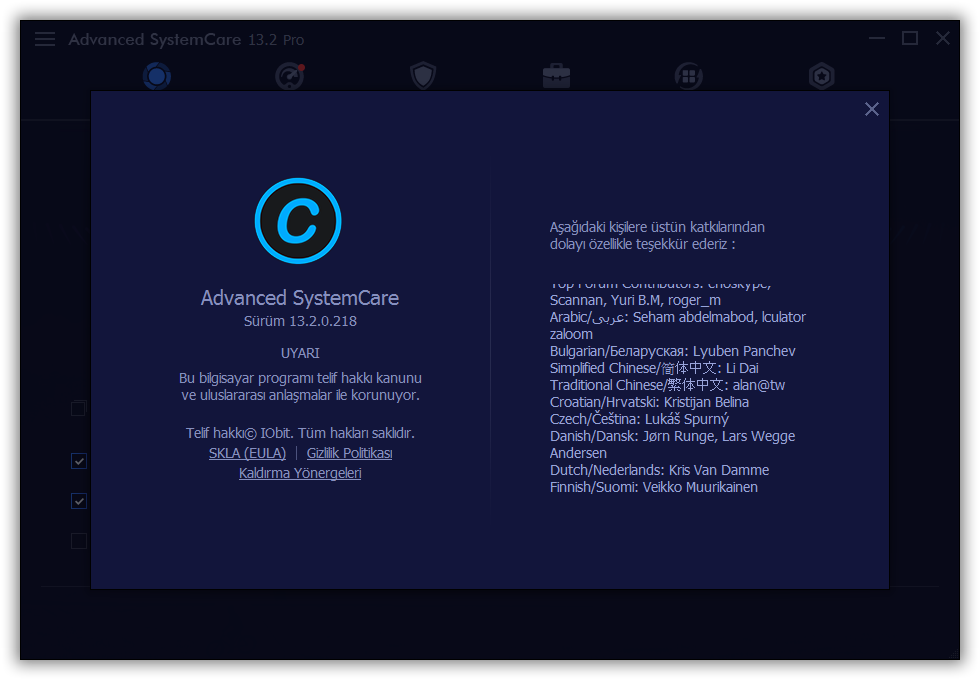 Advanced SystemCare Pro 13.2.0.218 | Katılımsız