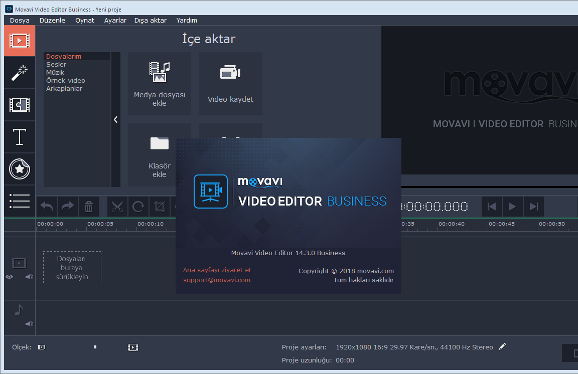 Movavi Video Editor Business 15.1.0 | Katılımsız