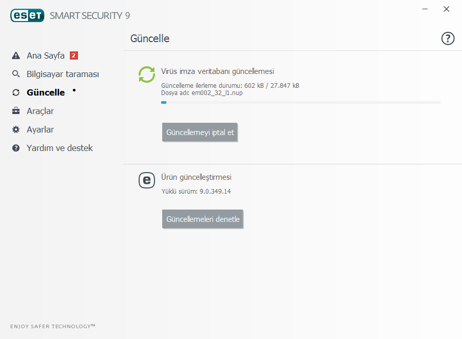 ESET Smart Security 9.0.349.14 Final TR | Katılımsız